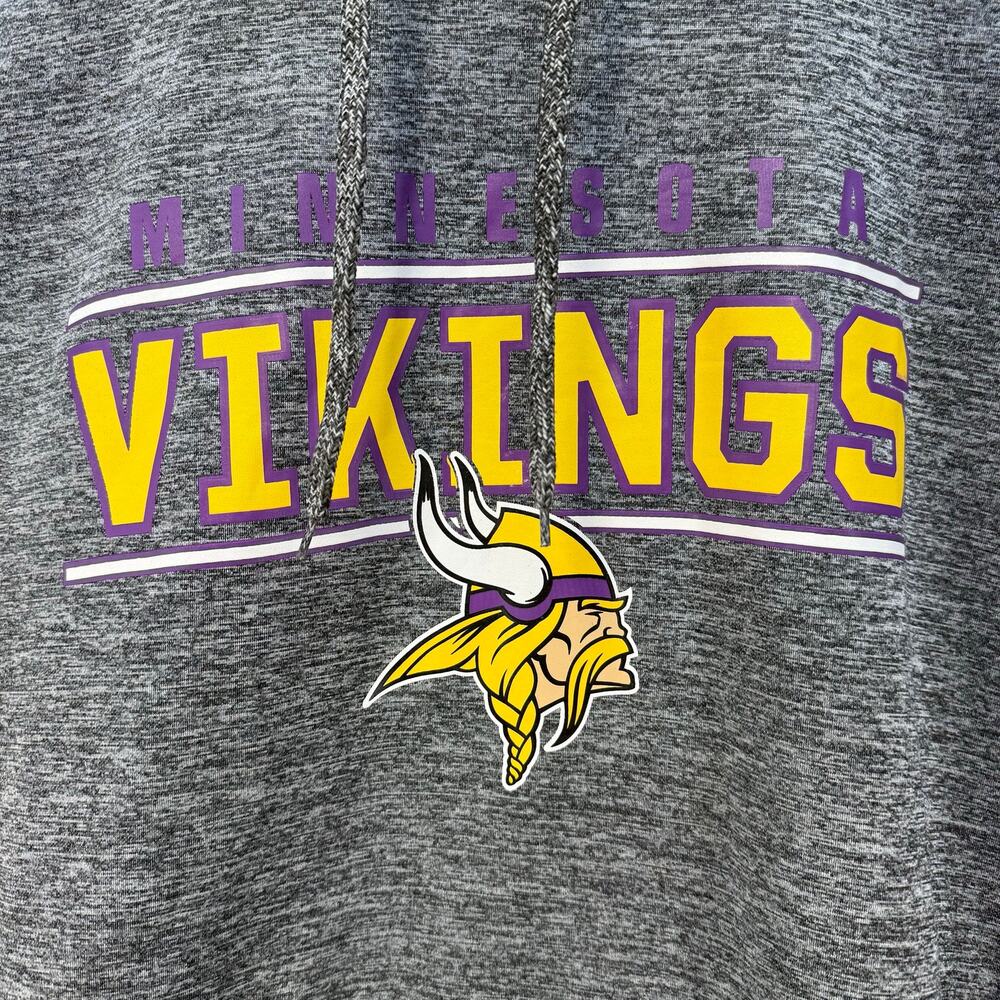 Fanatics Hoodie Men's 6XL Minnesota Vikings Football Sweatshirt Men's Tall - Picture 3 of 9